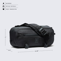 chrome-industries-mini-kadet-wp-bandolera-sling-impermeable-soldada image 6