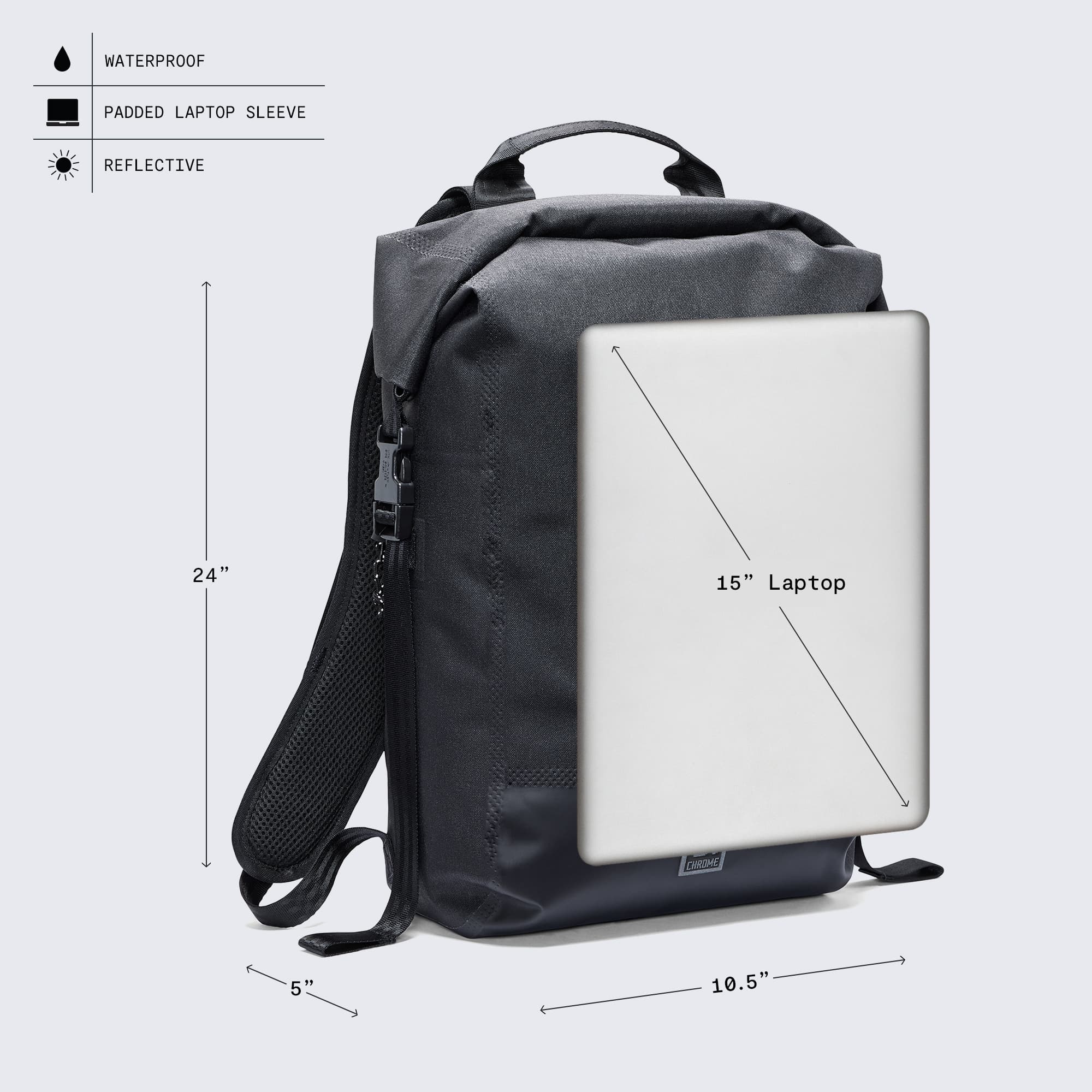 chrome-industries-urban-ex-20l-pack-mochila-impermeable-soldada-con-funda-para-p image 8